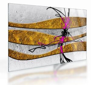 Tablou pe sticlă cu abstracție (70x50 cm)
