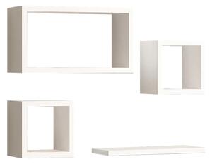 Set rafturi de perete 3 buc Babine Pako World Alb 84x15x44 cm