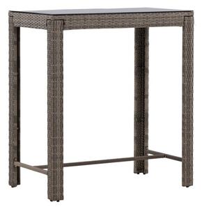 Masă de bar pentru exterior Dallas 3841110x60cm, Gri, Metal, Lozie din plastic