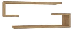 Set 2 rafturi de perete Eldo Pako World Natural 60x19.6x15 cm