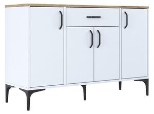 Comoda TV Ubron Pako World Alb 120x40x78.6 cm