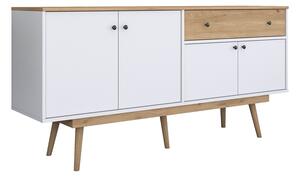 Comoda TV Satava Pako World Alb 180x45x87.60 cm