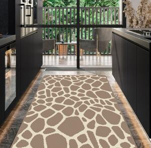Covor Bucatarie, Flex 19642 101, Bej, Antiderapant, Dimensiunea 67x120 cm Dreptunghi, 67x120