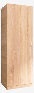 Dulap cu o usa cu rafturi, H200 x L50 x A50 cm, Material Pal 18mm, Culoare Sonoma