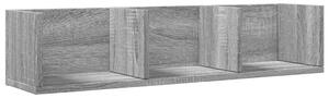Dulap de perete, gri sonoma, 75x18x16,5 cm, lemn compozit