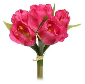 Lalele mănunchi flori artificiale, roz