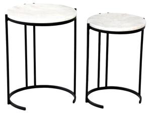 Set 2 masute laterale Luxere Pako World Negru 40x40x54 cm