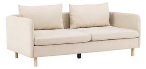 Canapea Ophflou 100Maro deschis, 197x102x83cm, Tapiterie, Picioare: Lemn