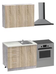 Set mobila bucatarie Festa Pako World Sonoma 100x60x85 cm