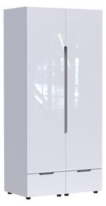 Dulap cu doua usi Afina Pako World Alb 100x57x213 cm