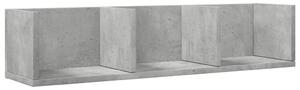 Dulap de perete, gri beton, 75x18x16,5 cm, lemn compozit