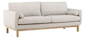 Canapea Dallas 4516Maro deschis, 214x88x90cm, Tapiterie, Picioare: Lemn