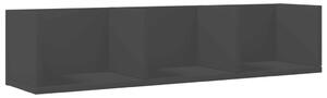 Dulap de perete, negru, 75x18x16,5 cm, lemn compozit