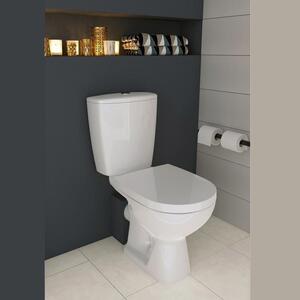 Set vas wc Clean On cu rezervor si capac Soft Close inclus, Cersanit, Arteco New