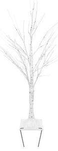 Copac decorativ cu lumini, alb cald, 96 leduri, waterproof, culoare alba, 3,6W, 180 cm