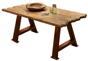 Blat de masa dreptunghiular din lemn de tec reciclat Tops & Tables maro 160 x 90 x 5 cm