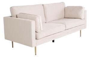 Canapea Dallas 2965Maro deschis, 203x88x84cm, Tapiterie, Picioare: Metal
