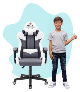 Scaun gaming pentru copii HC - 1004 gri și alb