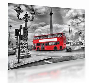 Tablou pe sticlă - Trafalgar Square (70x50 cm)