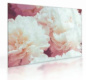Tablou pe sticlă cu flori (70x50 cm)