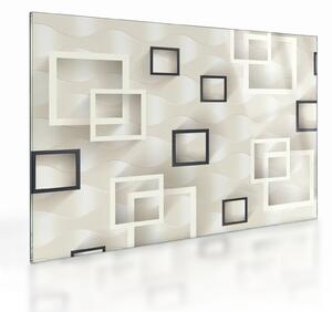 Tablou pe sticlă geometric abstract (70x50 cm)