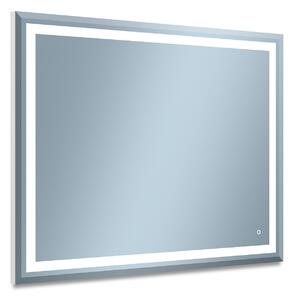 Venti Willa oglindă 100x80 cm dreptunghiular cu iluminare argint 5907459662177
