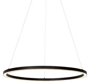 Lampă suspendată neagră 80 cm cu LED reglabil în 3 trepte - Girello