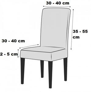 Set 6 huse elastice pentru scaune culoare Bej cacao cu lapte
