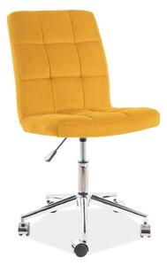 Scaun tapitat Q-020, curry, 87x45-55x45x40 cm