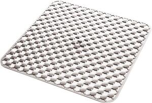 Aqualine Aqualine, covoraș de duș GEO 53x53cm cu tratament anti-alunecare, cauciuc. alb, 97535302