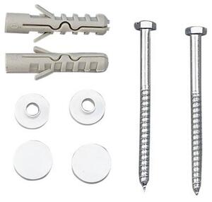 Aqualine Aqualine, set MAK10 pentru ancorarea vaselor WC, șurub 6,0x80, alb, 40024