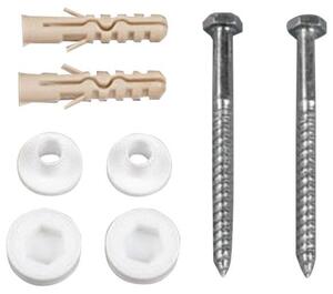 Aqualine Aqualine, set MAK10 pentru ancorarea vaselor WC, șurub 6,0x70, alb, 40023