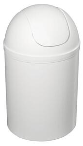 Aqualine Aqualine, Coș de gunoi cu balamale, 5 l, plastic, alb, 20309
