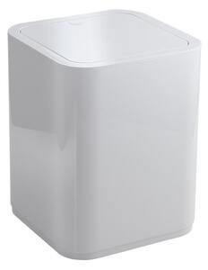 Aqualine Aqualine, SEVENTY Coș de gunoi, cu balamale, 8 l, plastic ABS, alb, 630922