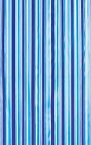 Aqualine Aqualine, perdea de dus 180x180cm, vinil, albastru, dungi, ZV011