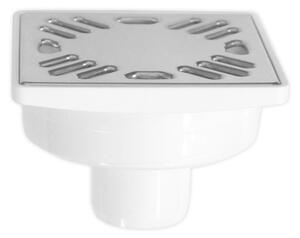 Bruckner Bruckner, Sifon de pardoseală 103x103 drept, scurgere 40 mm, oțel inoxidabil, 183.053.0