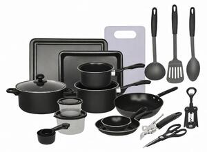 Set 22 de piese antiaderente – oale, tigai si ustensile pentru bucatarie