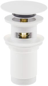 Deante Click-Clack, dop de scurgere universal pentru chiuvetă cu carcasă metalică, alb, DEA-NHC_A10U