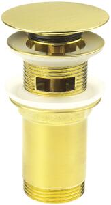 Deante Click-Clack, dop de scurgere universal pentru chiuvetă cu carcasă metalică, auriu mat, DEA-NHC_R10U