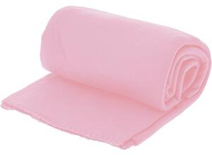 Pătură fleece roz, 130 x 160 cm