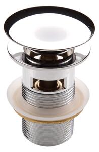 Deante Dop metalic click-clack pentru chiuveta cu preaplin, rotund, cromat, NHC_010B