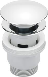 Deante Dop din plastic click-clack pentru chiuveta cu preaplin, rotund, cromat, NHC_010P