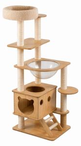 Ansamblu de joaca pentru pisici HAPPY CAT 147x40x40 cm, bej
