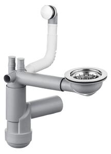 Deante Deante, sifon economic pentru chiuvete din granit cu 1 camera de 3,5" fără dopul de scurgere, ZXY_9917