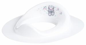 BISK Erga 4 KIDS, scaun toaleta copii Bear, alb, ERG-08322