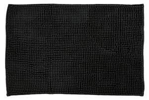 BISK Erga Basic, covoraș de baie 60x40 cm, model 6 Chenille Rolled, negru, ERG-08147