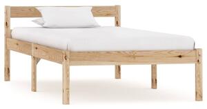 Cadru de pat cu 2 sertare, 100x200 cm, lemn masiv de pin