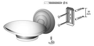 BISK Erga Deco, sapuniera ceramica, alama antica, ERG-00405
