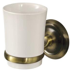 BISK Erga Deco, cană pentru periuță de dinți, alamă antică, ERG-00407