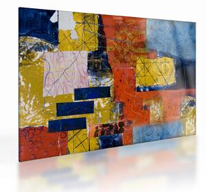 Tablou pe sticlă - Abstract (70x50 cm)